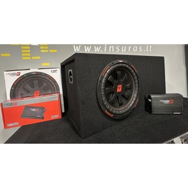 Cerwin Vega CVP12D4 + XED3001D + L Ported BOX 12