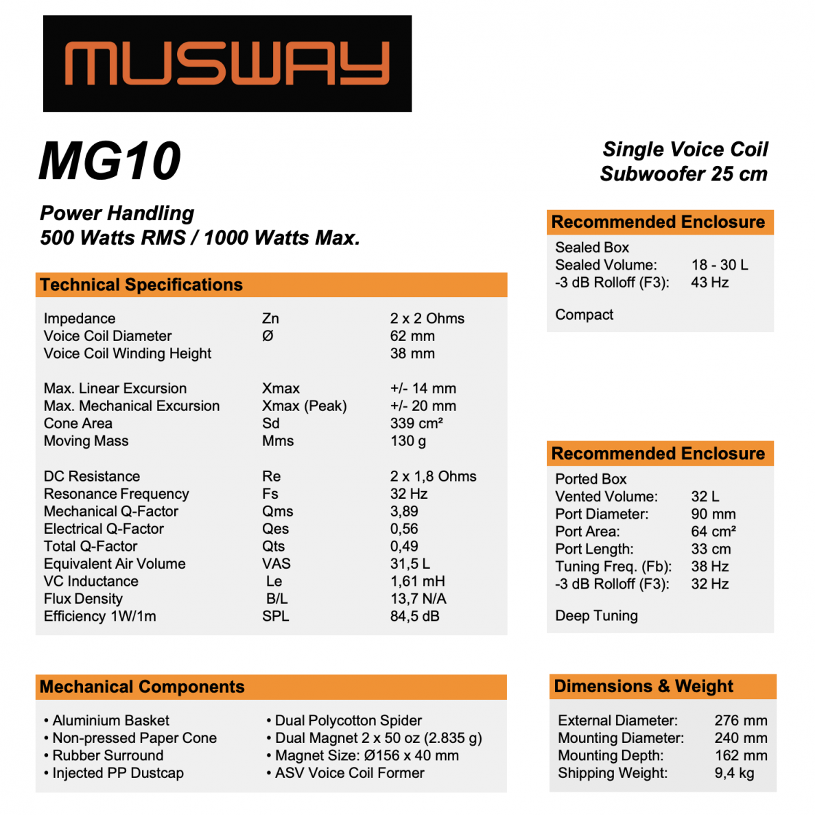 Musway MG10 4 Musway MG10 4