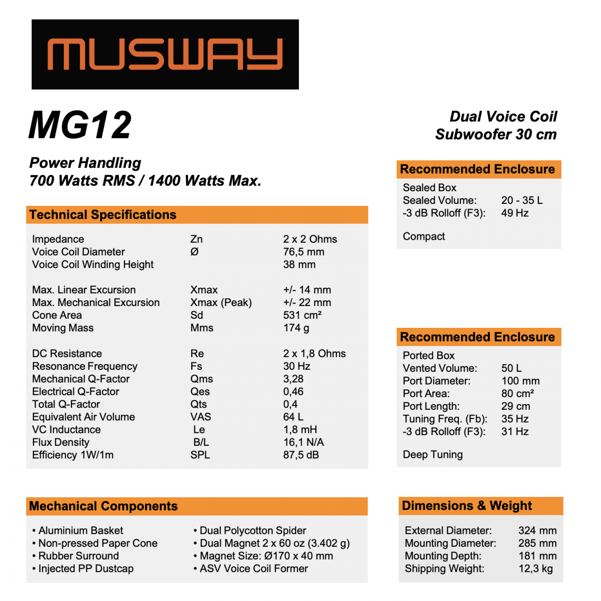Musway MG12 5 Musway MG12 5