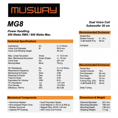 Musway MG8 3 Musway MG8 3
