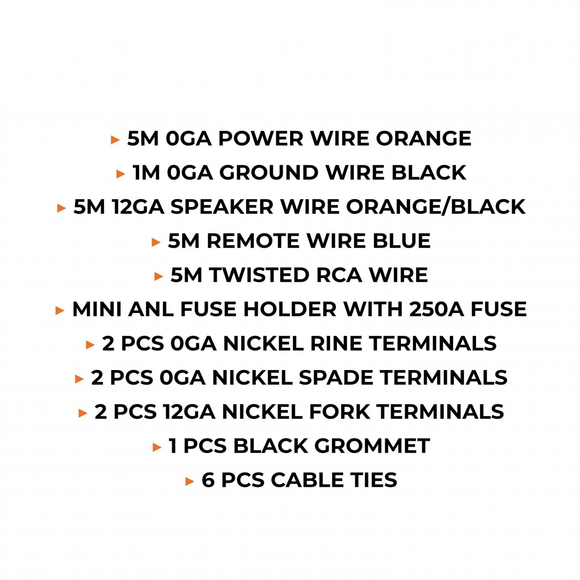 SP Audio SP KIT CABLE 0 AWG 2